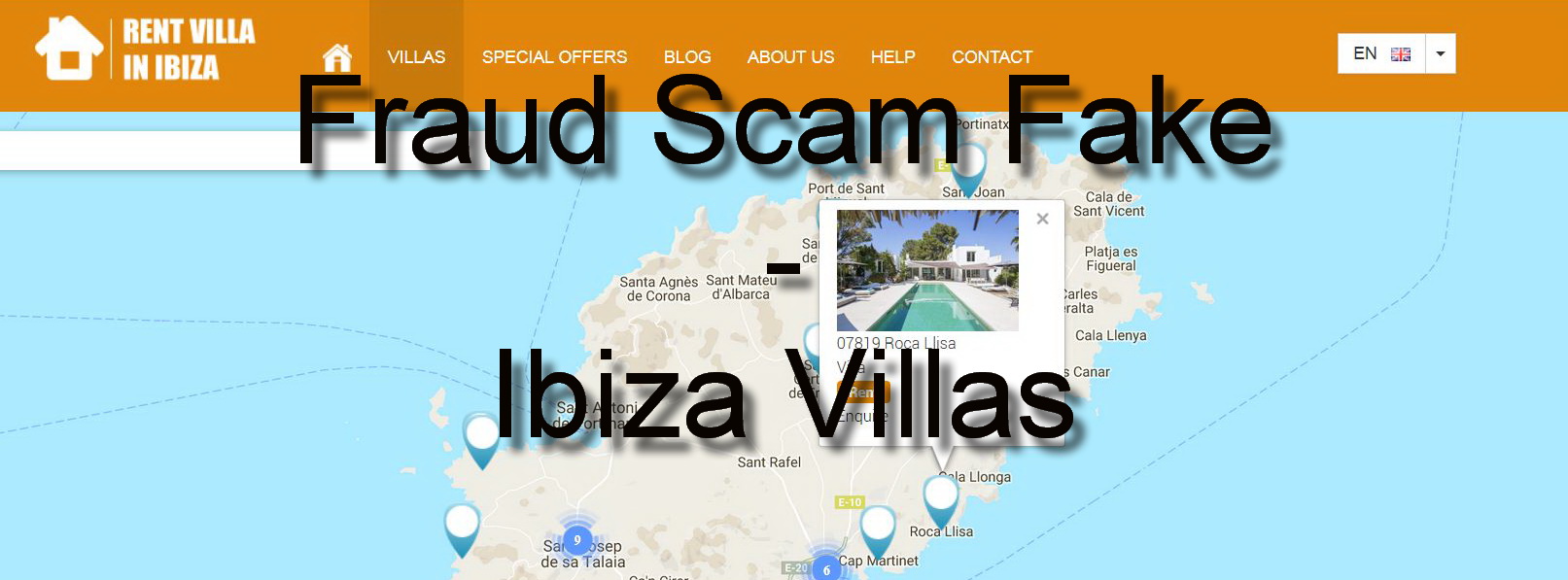 fake scam villa ibiza